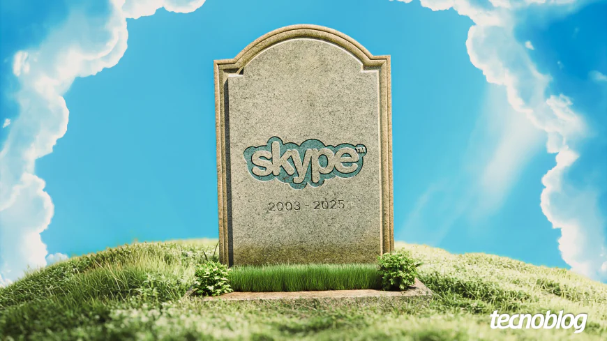 Microsoft anuncia o fim do Skype. O Serviço foi encerrado em 5 de maio de 2025