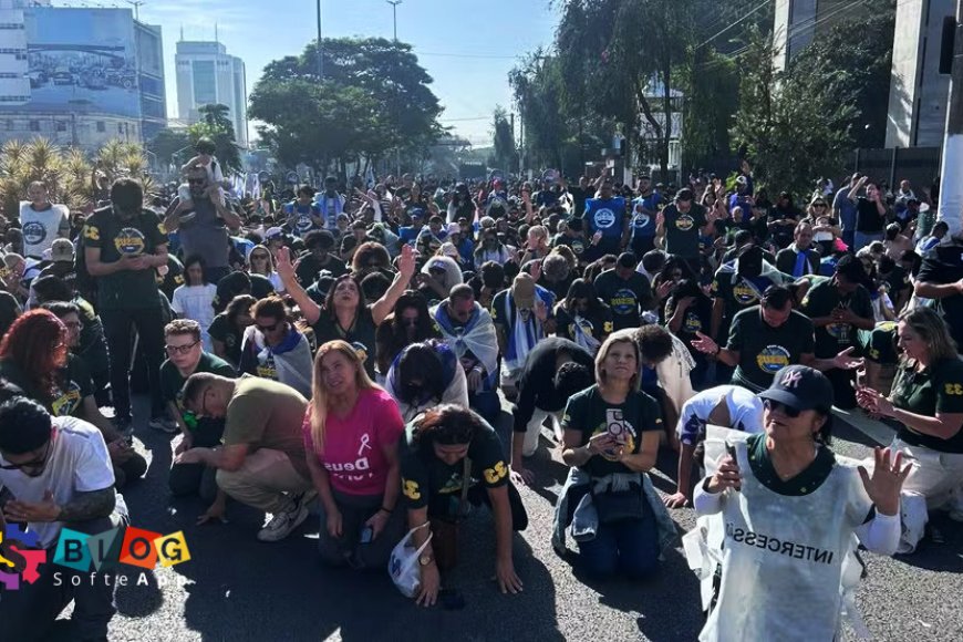 Marcha para Jesus reúne milhares de evangélicos nas ruas de SP neste feriado